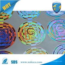 ZO LO top selling brand protection hologram sticker with customized design scratch code for security sticker